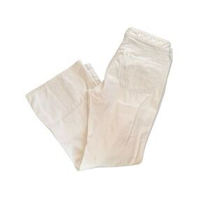 Y2K silver all white denim jeans mid rise size 33